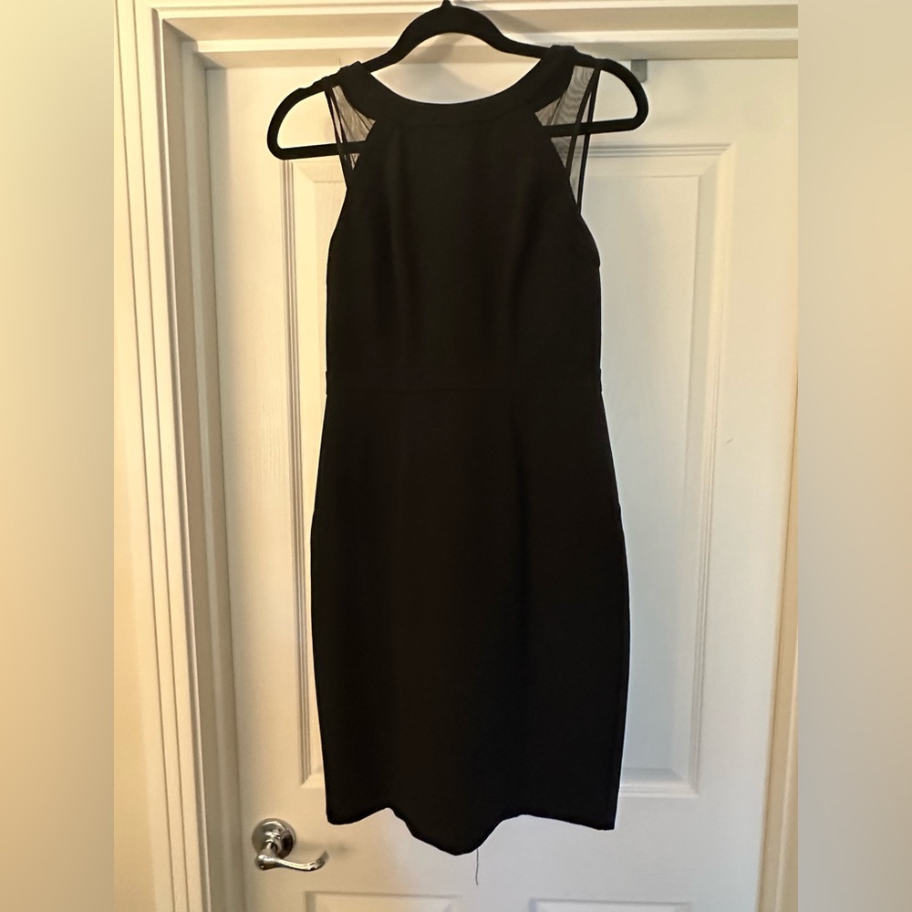 Elegant Black High Neck Dress